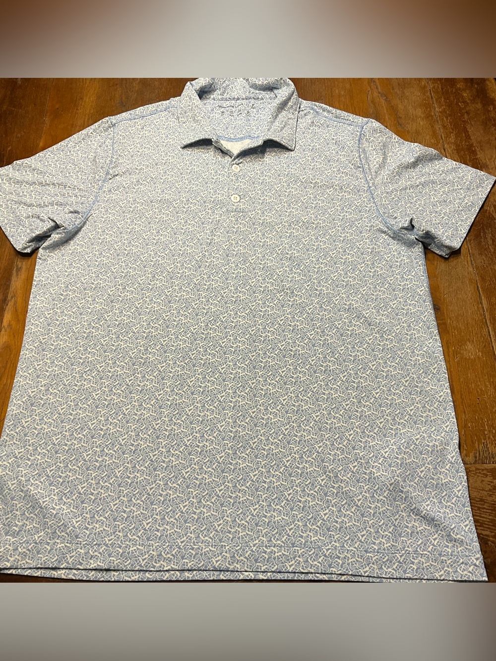 Abercrombie and Fitch Polo Shirt Cocktails Print Cooling Stretch Golf Men Sz M